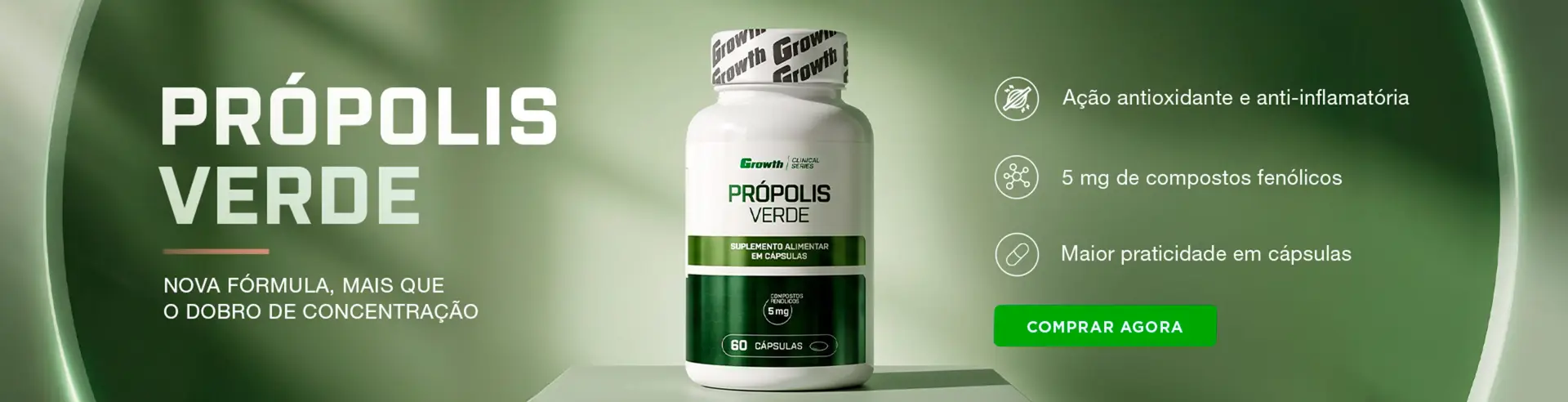 Própolis Verde - Growth Suplementos
