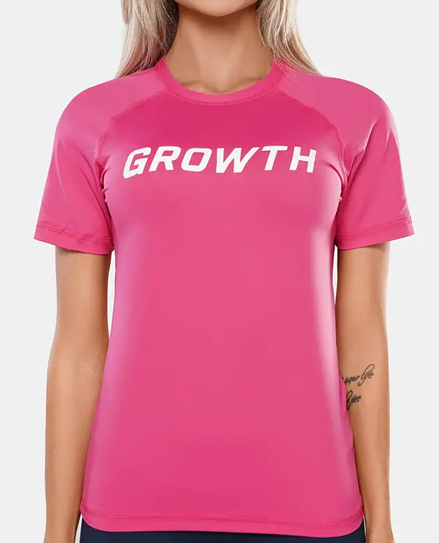 Camiseta Rosa Termica Segunda Pele Growth