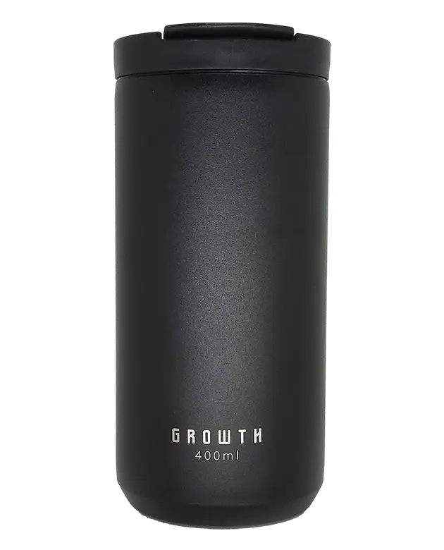 Copo Térmico Preto Growth Mall 400ml