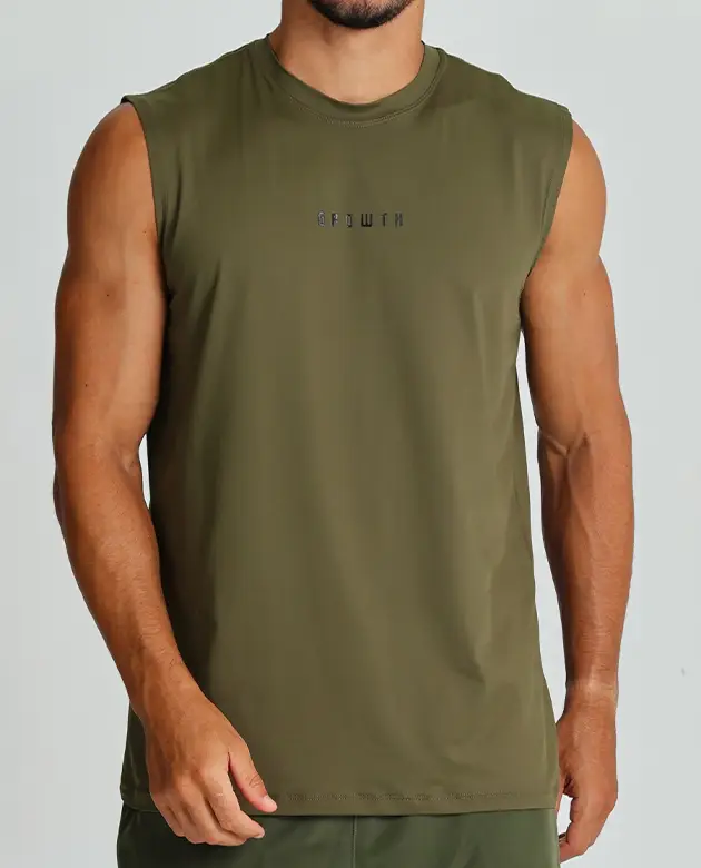 Regata Machão Growth Performance Verde Militar