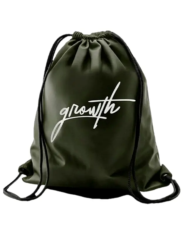 Sacola Tipo Mochila Manuscrito Verde Militar