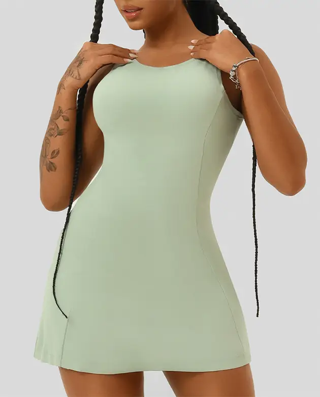 Vestido Growth Slim Verde Alone