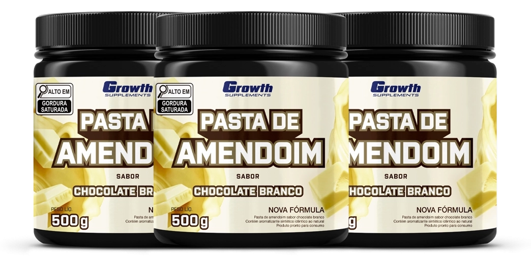 GROWTH SUPPLEMENTS - Embalagem Pasta de amendoim chocolate branco