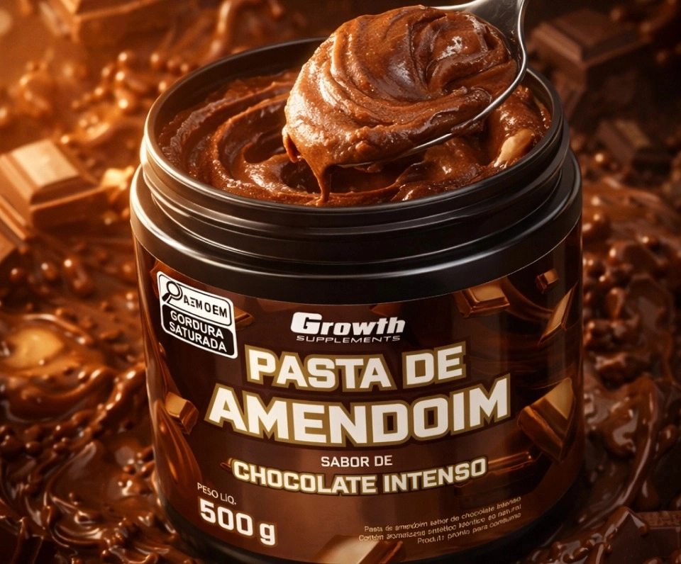 GROWTH SUPPLEMENTS - Pasta de Amendoim sabor Chocolate Intenso