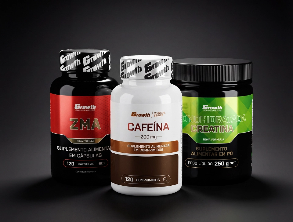 Kit Iniciante em um fundo preto - Growth Supplements