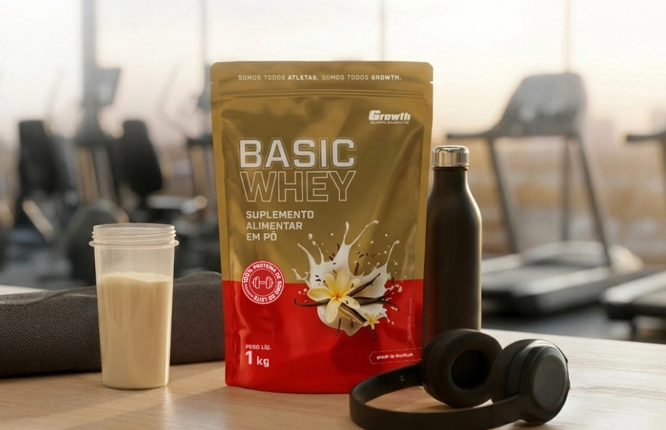 GROWTH SUPPLEMENTS - Basic Whey Baunilha