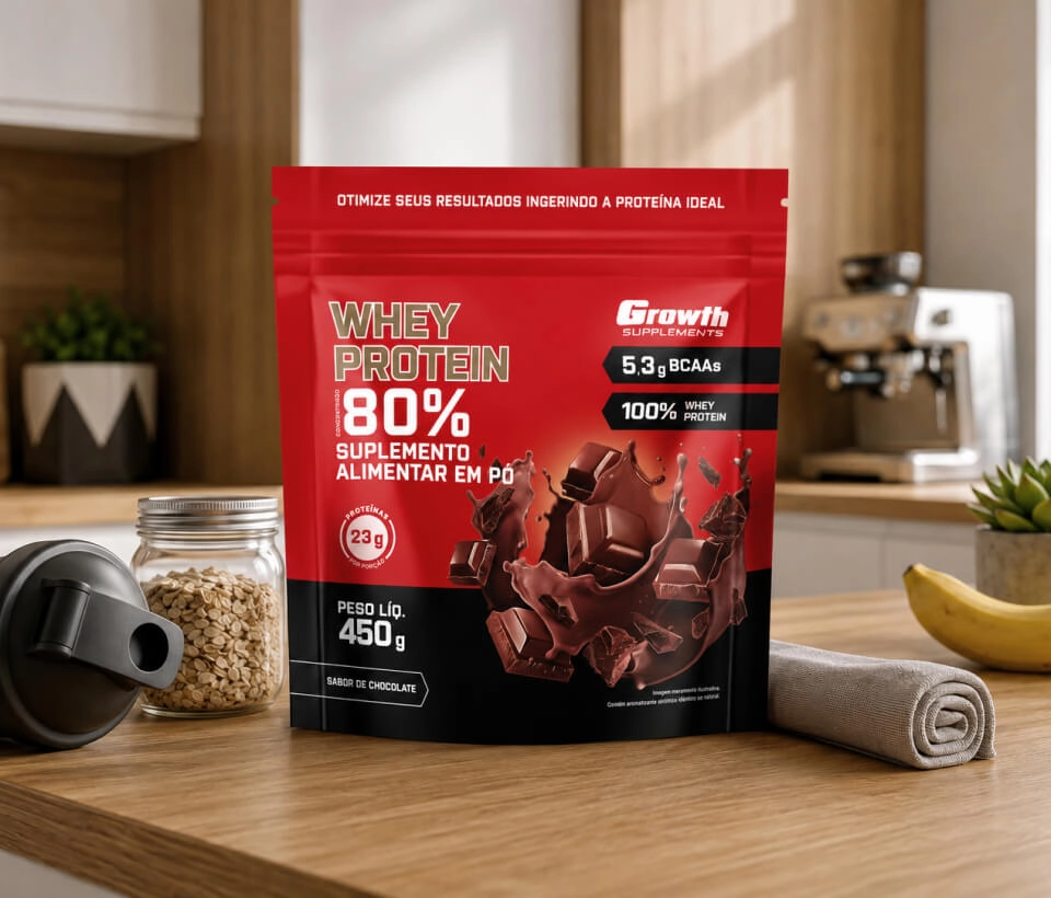 GROWTH SUPPLEMENTS - WPC 450g sabor chocolate