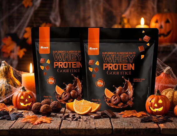 Whey Gourmet sabor  trufa de laranja