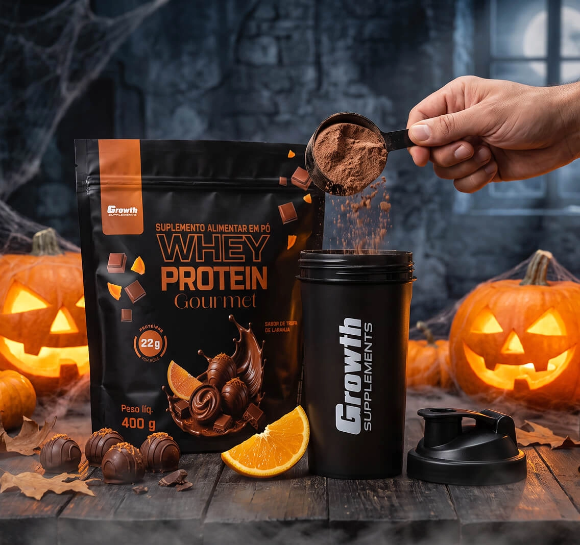 GROWTH SUPPLEMENTS - Whey Gourmet Trufa de Laranja 400g