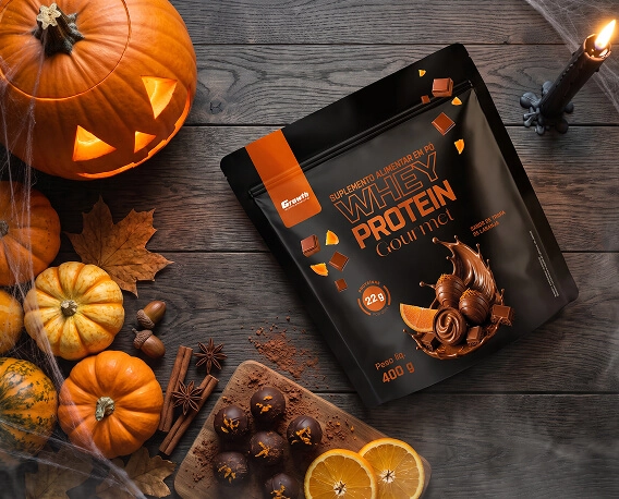 Whey Gourmet sabor  trufa de laranja